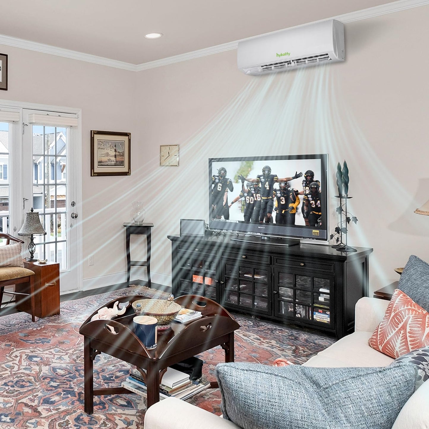 Wifi Enabled 18,000 BTU Mini Split Air Conditioner & Heater, 19 SEER2 230V Split AC Unit Ductless Inverter System