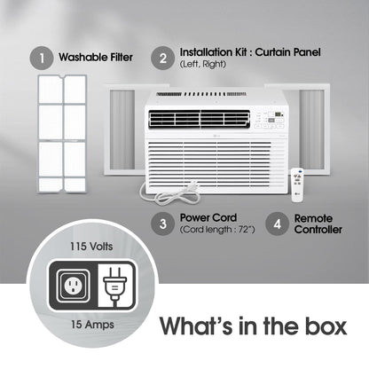 LG 10000 BTU Window Air Conditioners [2023] Remote Control WiFi App Ultra-Quiet Washable Filter Cools 450Sq.Ft
