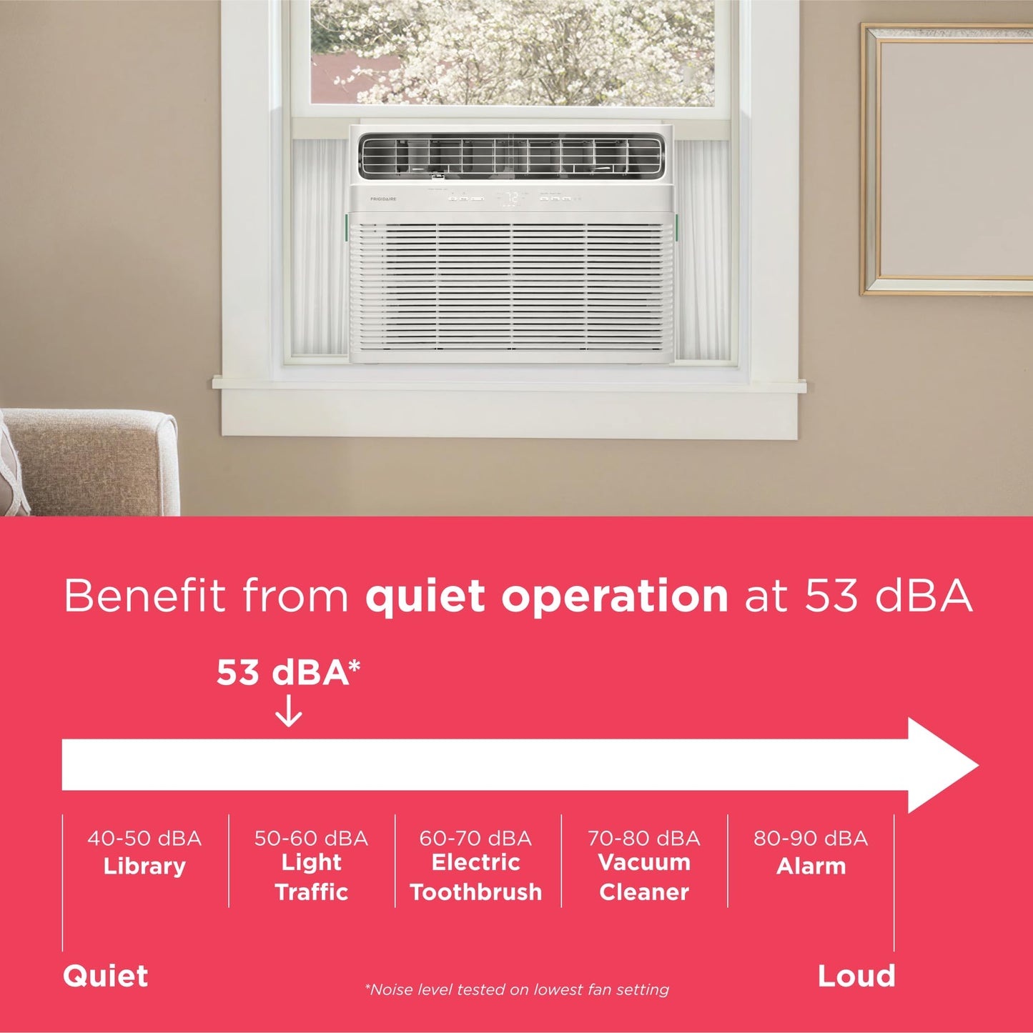 Frigidaire 18,000 BTU Smart Window Air Conditioner with Wi-Fi, Cools Up to 1,020 Sq. Ft., Remote Control, Quiet Operation