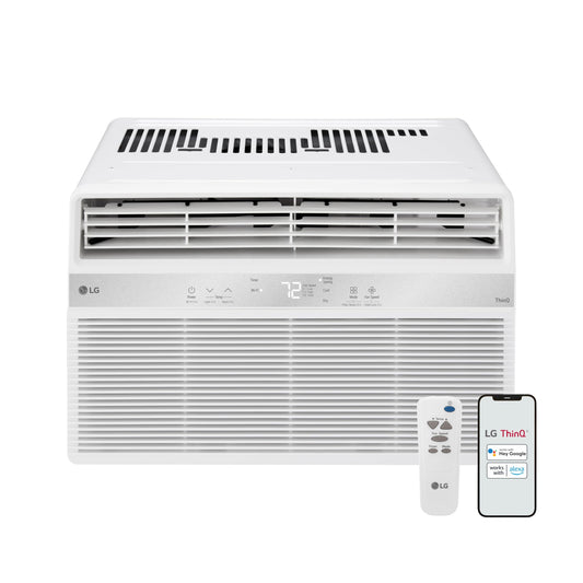 LG LW1025RSMX Window Conditioner, Wi-Fi Enabled w/Remote, 450 Sq.Ft, 4-Way Air Deflection, 2 Cooling