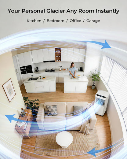 16000 BTU Portable Air Conditioners for Large Room up to 730 sq.ft 5-in-1 Smart AC Unit with WiFi APP/Remote Control, Fast Cooling