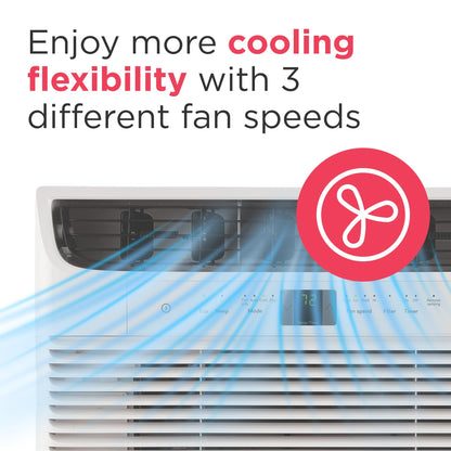 Frigidaire 8,000 BTU Window Air Conditioner with Remote Control, Cools Up to 350 Sq. Ft., Quiet Operation, Eco Mode