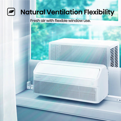 Hisense 8000 BTU Inverter Window Air Conditioner Unit, WiFi Smart App Control, Energy Efficient Quiet Cooling for Large Room