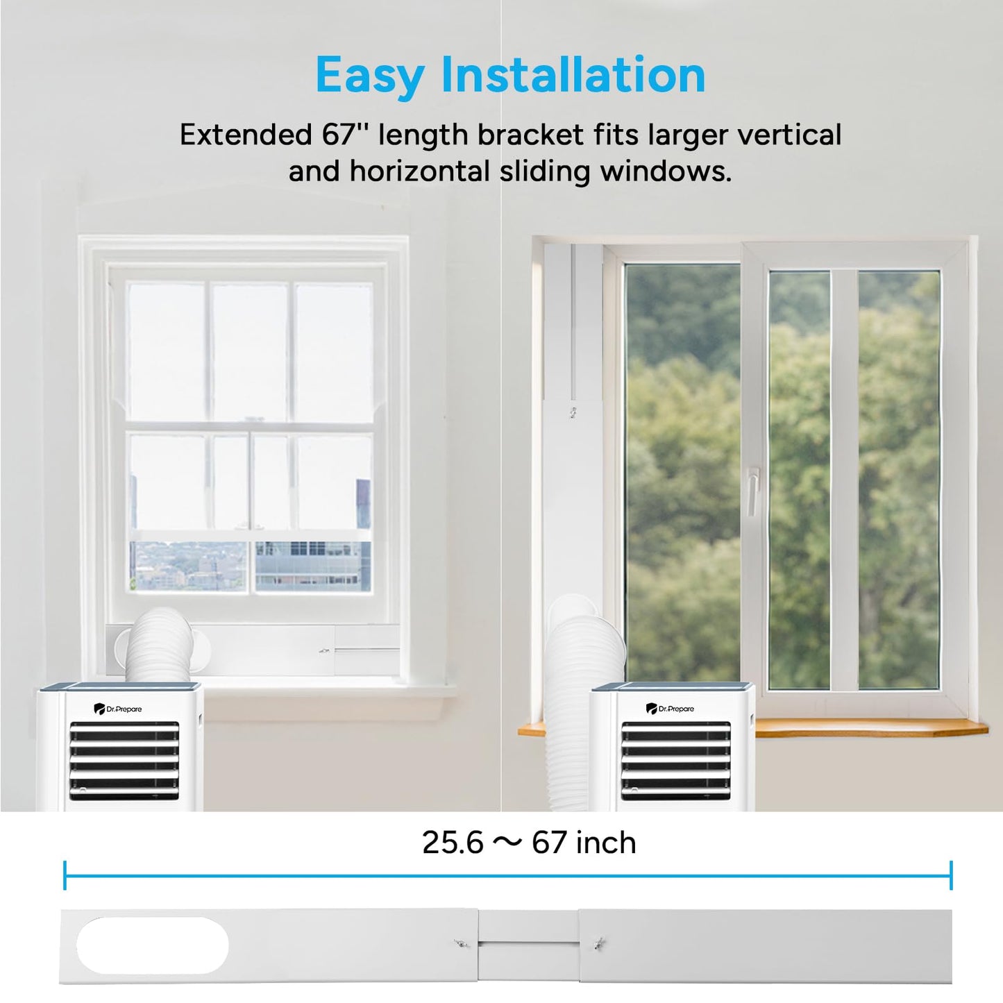 DR.PREPARE 8,000 BTU Portable Air Conditioner with WiFi Enabled, Cooling, Dehumidifier, Fan & Sleep Modes 4-in-1 Portable
