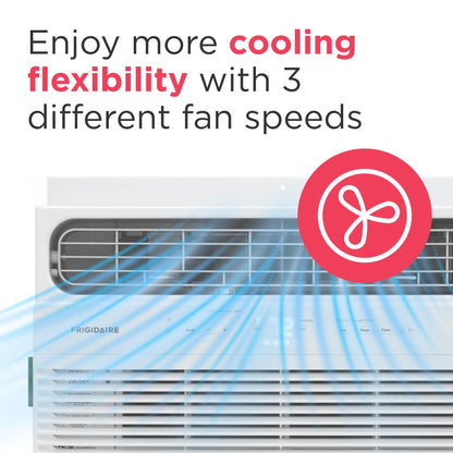 Frigidaire 10,000 BTU Smart Window Air Conditioner with Wi-Fi, Cools Up to 450 Sq. Ft., Remote Control, Quiet Operation, Eco Mode, 3 Fan Speeds, White